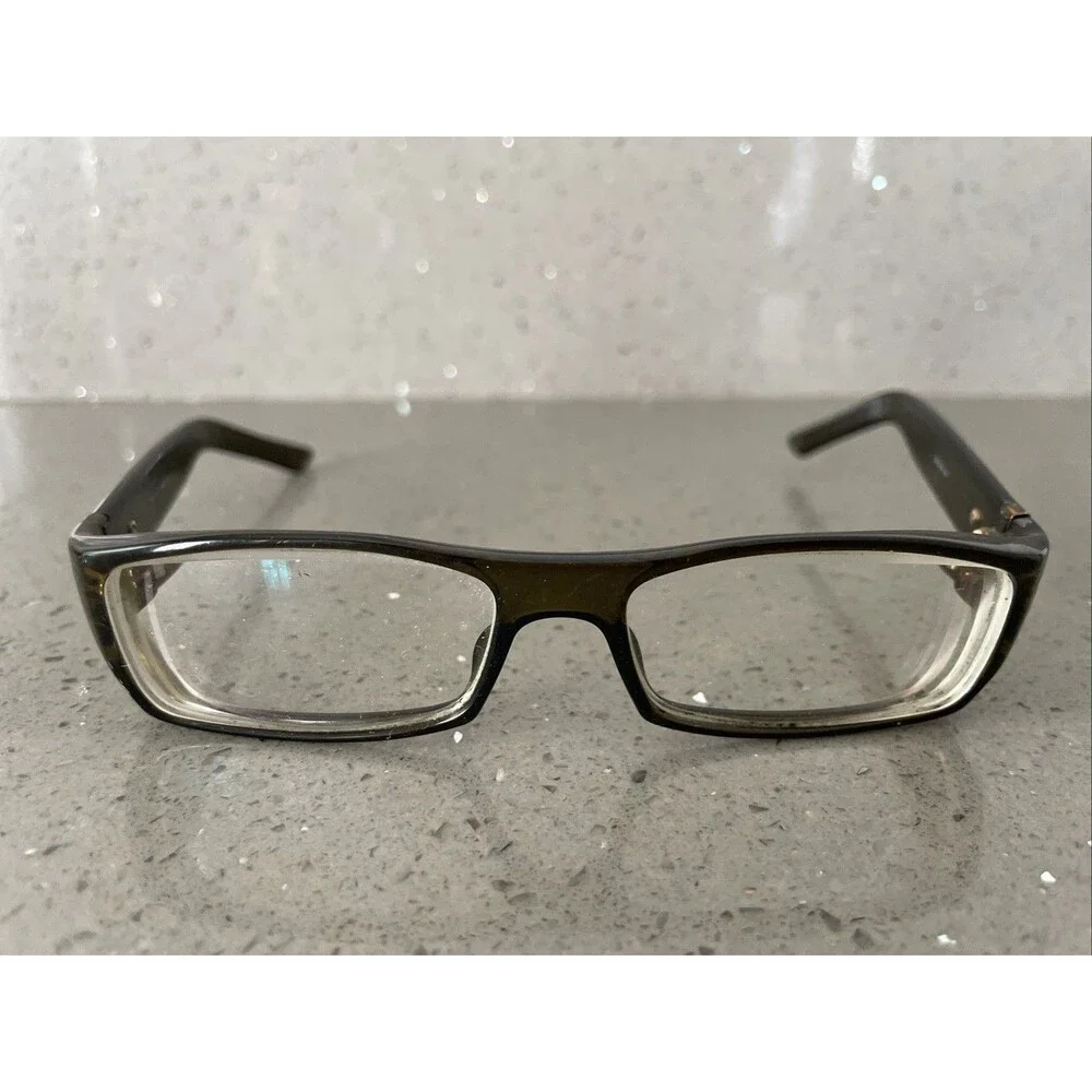 Gucci GG 1444 988 Brown Rectangular Eyeglasses Frames ONLY 130 Full Rim Italy